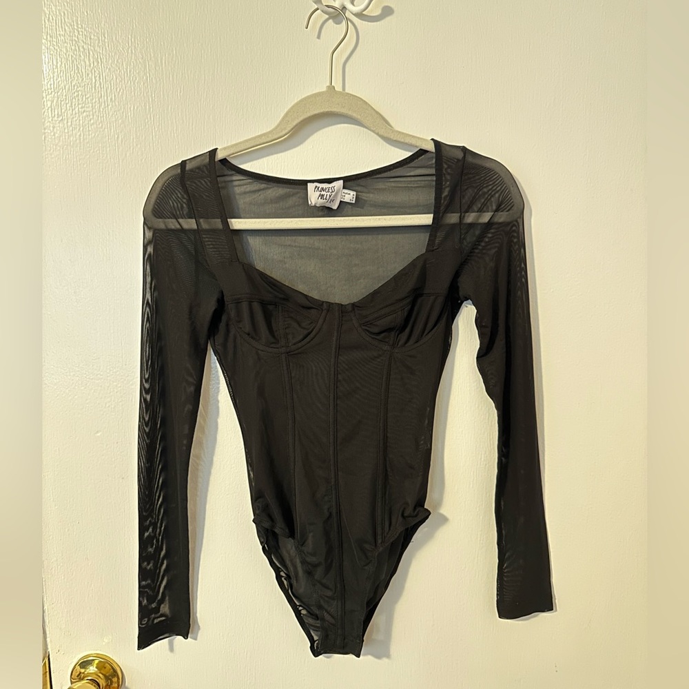 Princess Polly Leonie Bodysuit Black